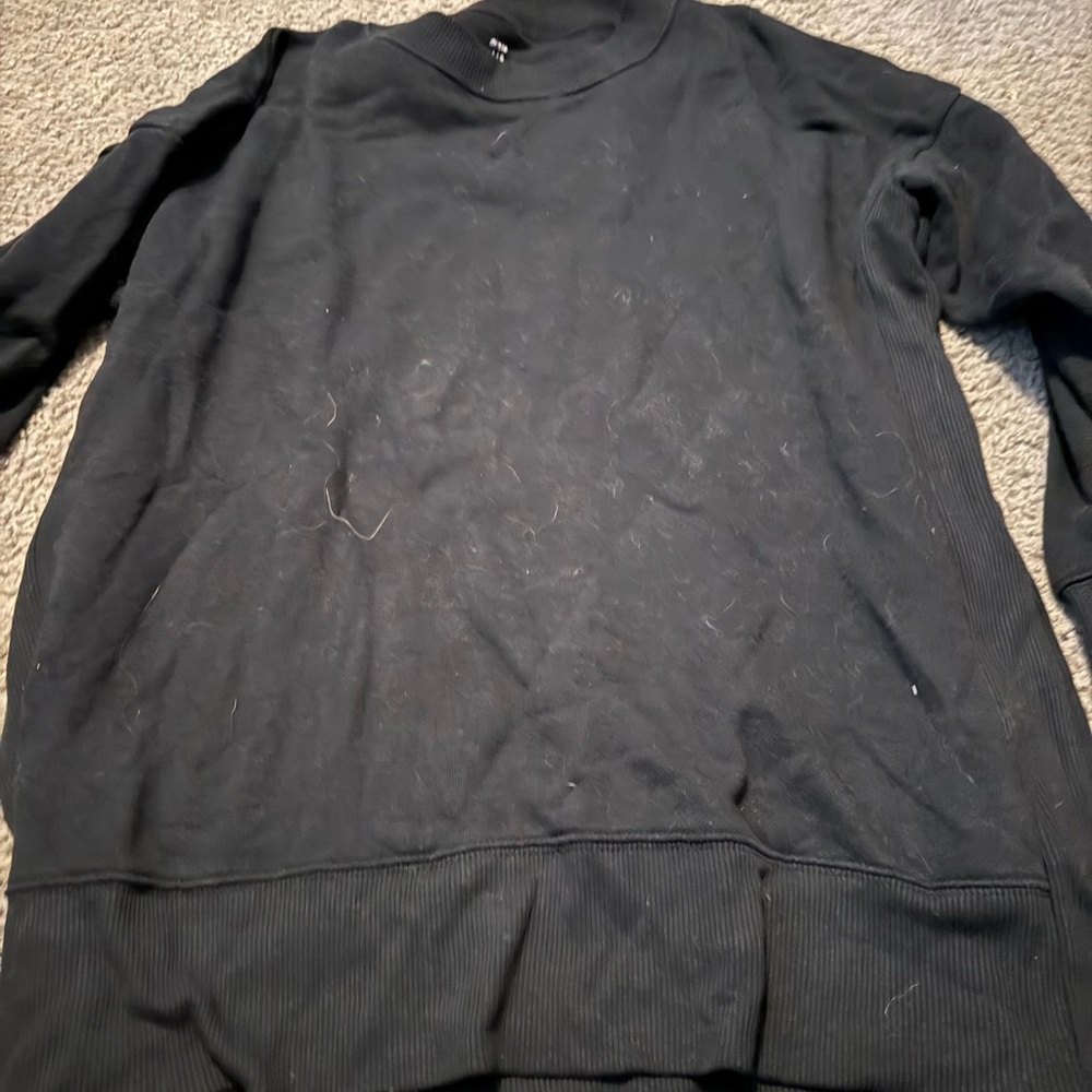 Aerie Women's Black Crewneck Sweater